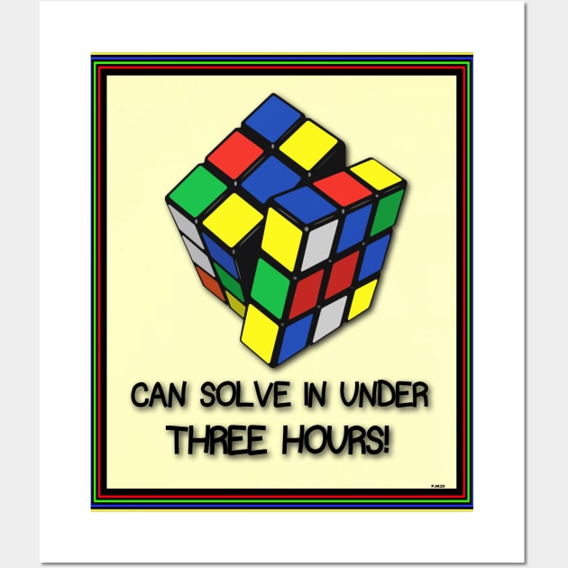 RUBIKS CUBE FOR THE PUZZLED PUZZLER Wall Art by PETER J. KETCHUM ART SHOP